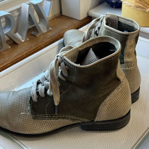 Diesel  Lace-Up Shoes in Green and Gray Size 8.5 - Picture 5 of 10